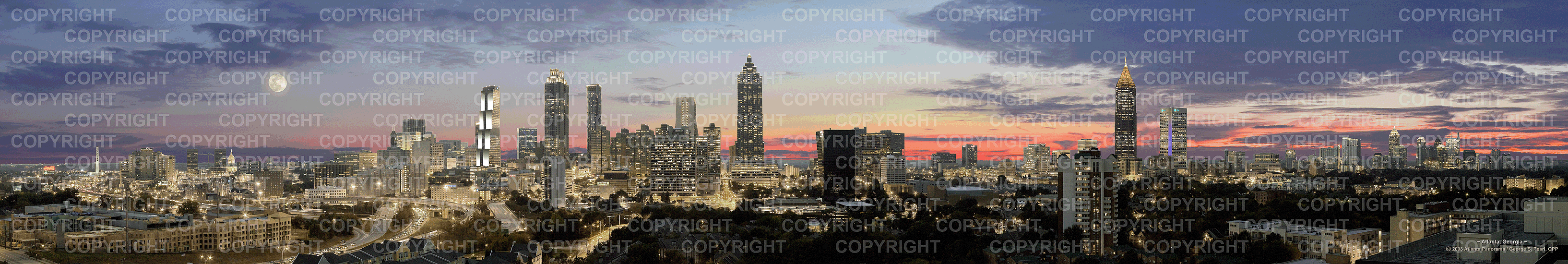 Atlanta Nighttime Skyline